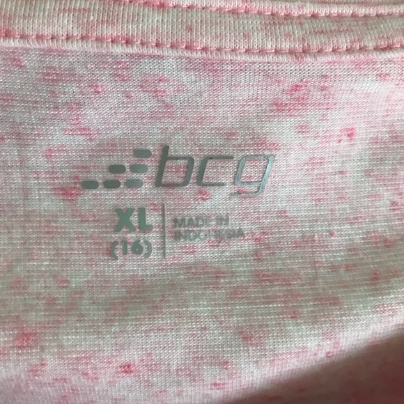 BCG Heathered pink short sleeve shirt! Size XL - Picture 2 of 2